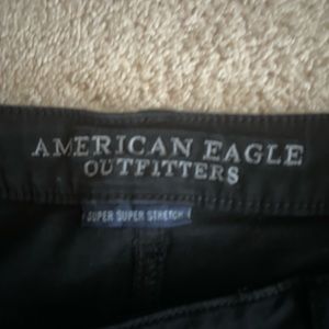 Plus Petite (short) size 20 American Eagle distressed black jeans.